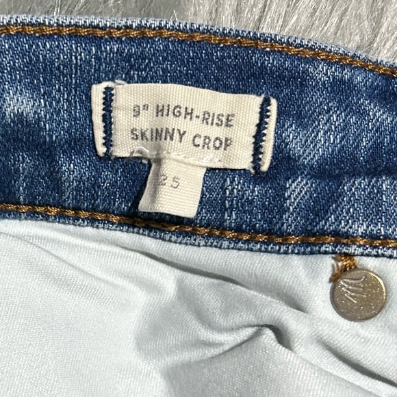 Madewell 9" High-Rise Skinny Crop Jeans in Bruce Wash Jeans Size 25 - Picture 6 of 7